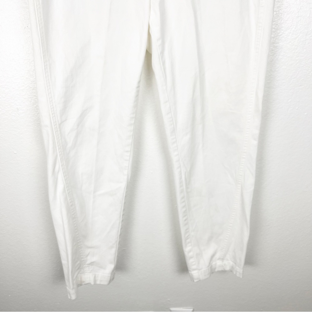 ANTHROPOLOGIE White Chino Relaxed Fit Pants 29 Preppy Neutral Beach Wedding - Picture 10 of 12